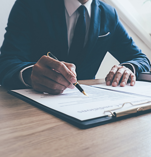 Scottish solicitor reviewing legal documents for a will dispute case