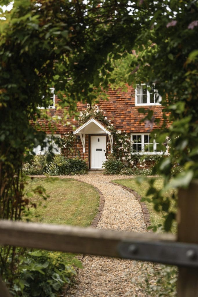 Front walkway of a charming traditional Scottish house, representing residential property transactions