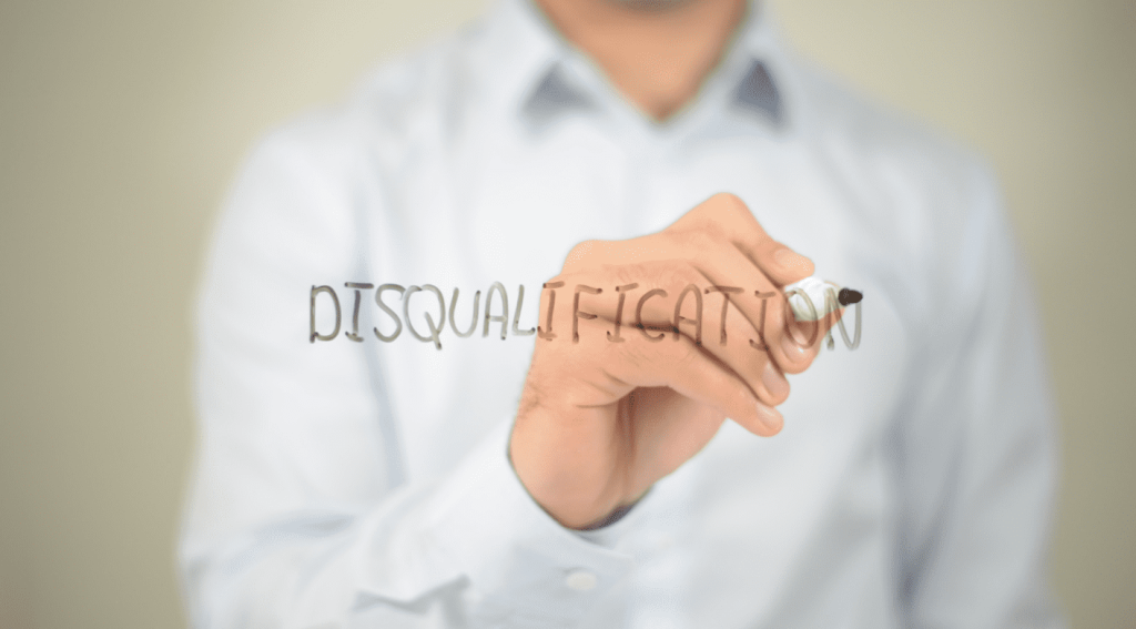 automatic disqualification charity trustee