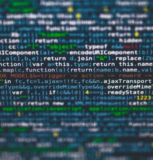 Lines of computer code representing cybersecurity and personal data breach risks